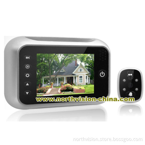 3.5 Inch Digital Door Viewer for Peephole Camera Video Doorbell with 120 Degree Lens, Supporting Video Recording, IR LED Night Vision (NC-518)